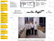 Tablet Screenshot of buffet-pohl.de